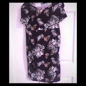 French Grey Maternity Dress